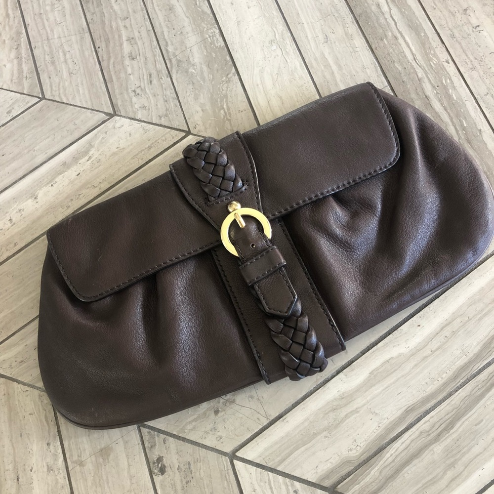 Banana Republic brown clutch